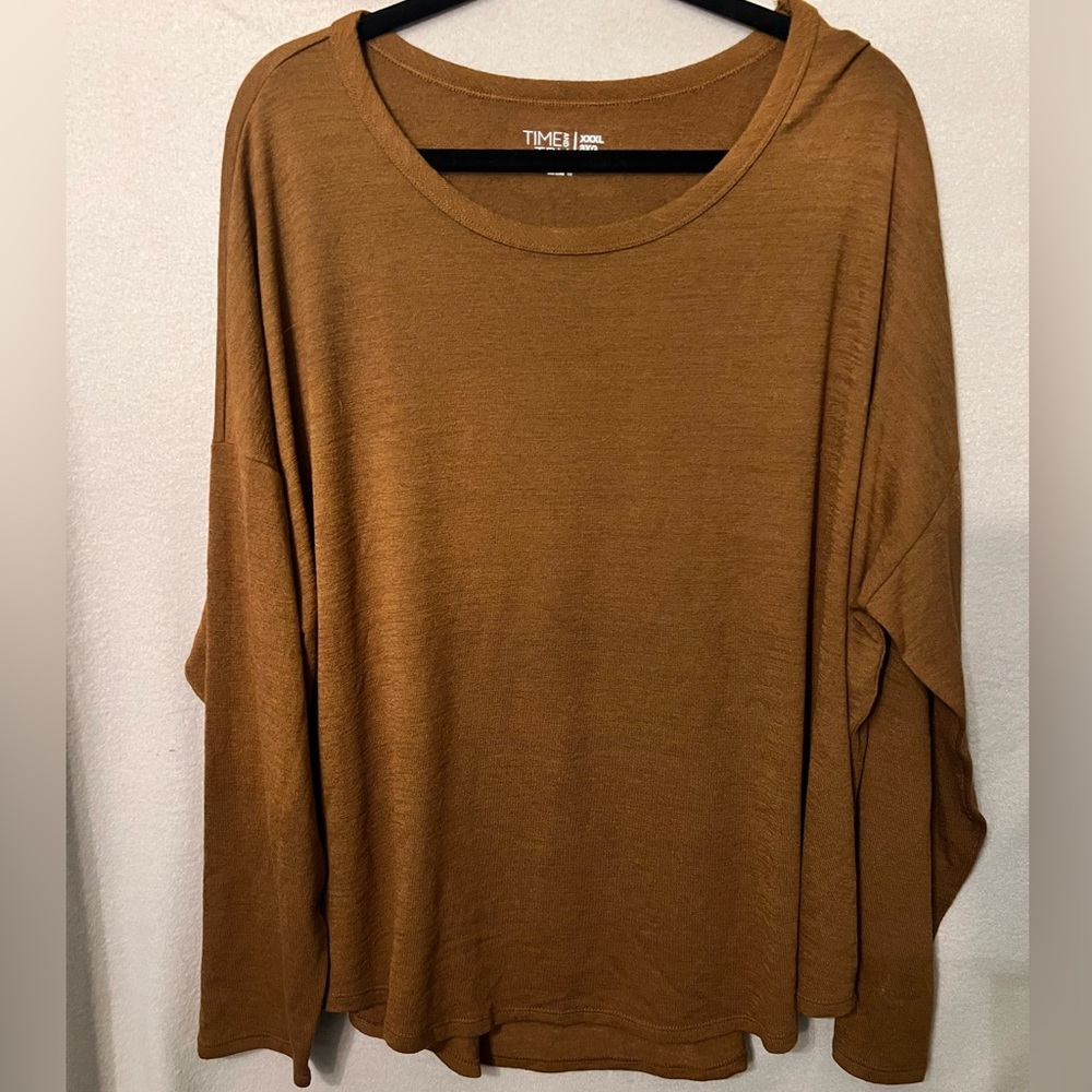 Time and Tru Brown Women’s Shirt 3X